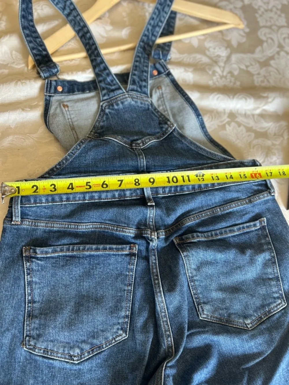 Old Navy Dark Blue Denim Women’s Overalls - Picture 7 of 9